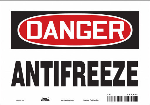 Safety Sign 7 inx10 in Vinyl