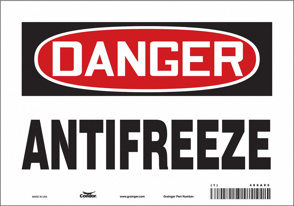 Safety Sign 7 inx10 in Vinyl