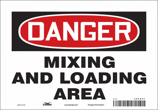 Safety Sign 7 in x 10 in Vinyl