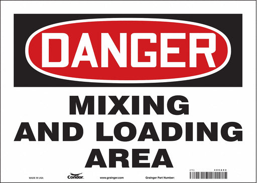 Safety Sign 10 in x 14 in Vinyl