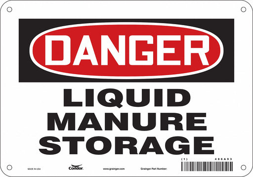 Safety Sign 7 in x 10 in Aluminum