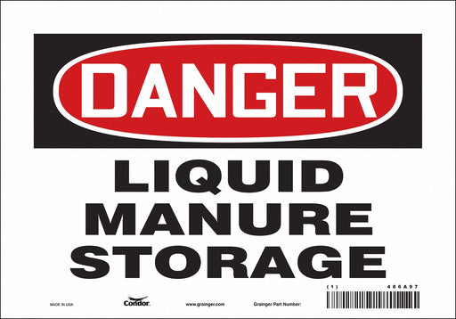 Safety Sign 7 in x 10 in Vinyl