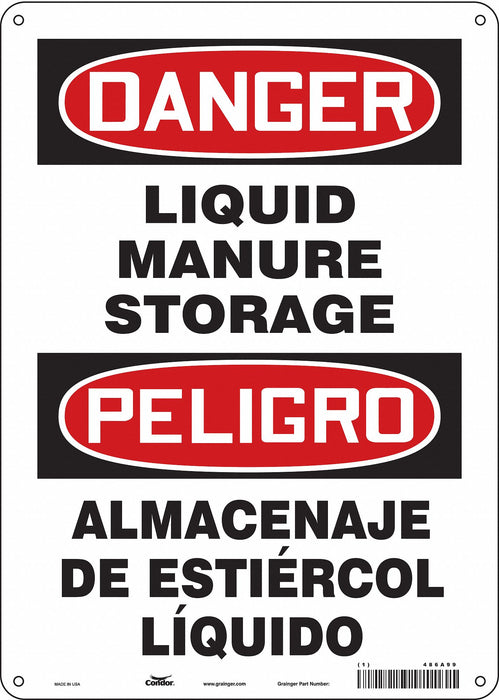 Safety Sign 14 in x 10 in Aluminum
