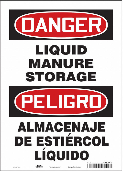 Safety Sign 14 in x 10 in Vinyl