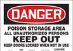 Safety Sign 10 in x 14 in Vinyl