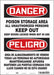 Safety Sign 14 in x 10 in Vinyl