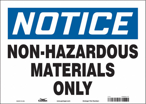 Safety Sign 10 inx14 in Vinyl