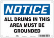Safety Sign 7 in x 10 in Polyethylene