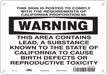J8488 Chemical Sign 7 in x 10 in Aluminum