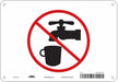 Safety Sign 7 inx10 in Polyethylene