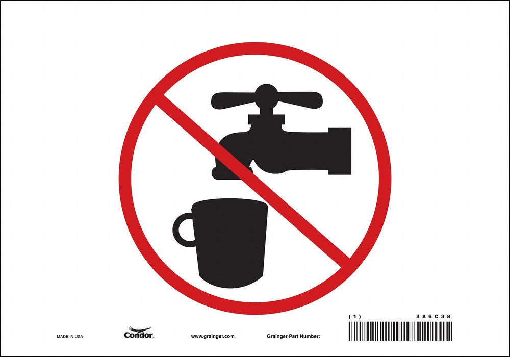 Safety Sign 7 in x 10 in Vinyl