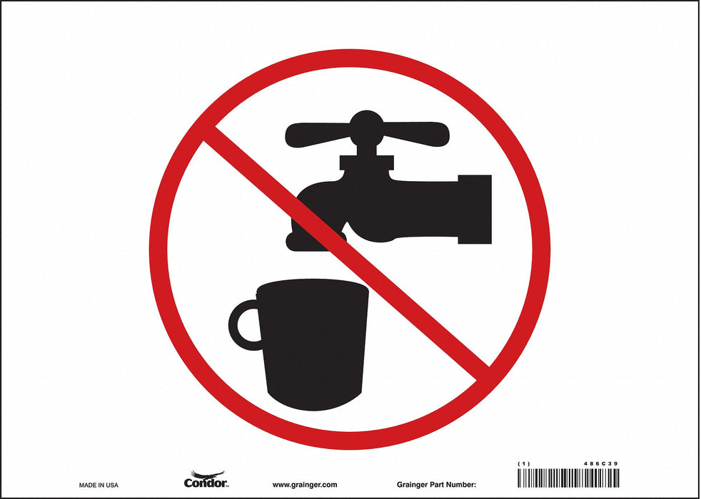 Safety Sign 10 inx14 in Vinyl