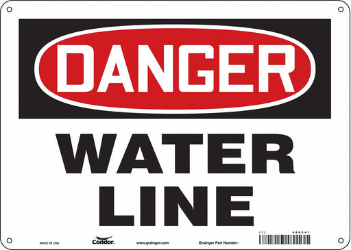 Safety Sign 10 inx14 in Aluminum