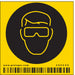 Safety Sign 2 1/4 inx2 1/4 in Vinyl