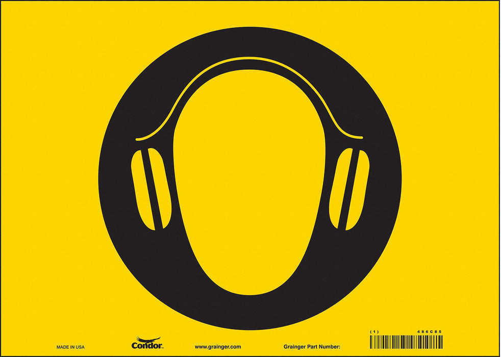 Safety Sign 10 in x 14 in Vinyl