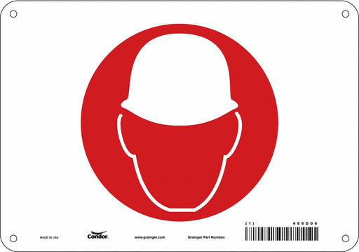 Safety Sign 7 in x 10 in Aluminum