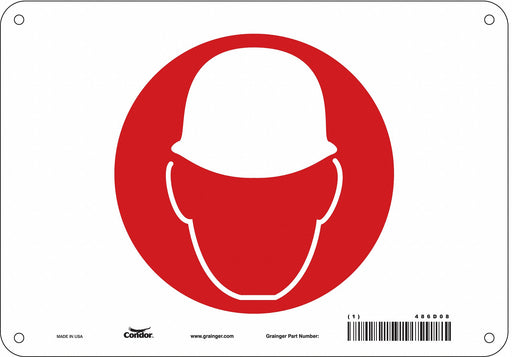 Safety Sign 7 inx10 in Polyethylene