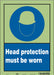 Safety Sign 14 inx10 in Glow Vinyl