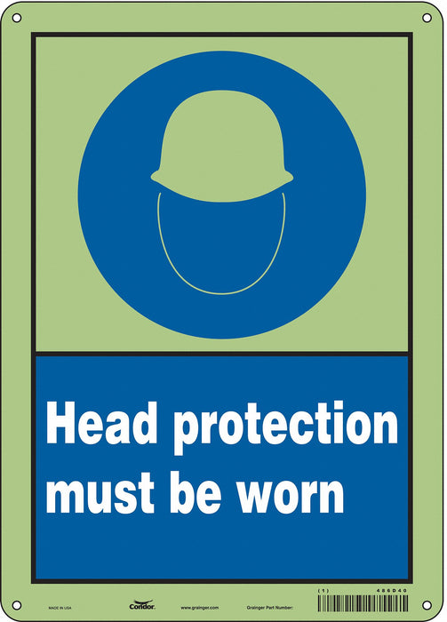 Safety Sign 14 inx10 in Polyethylene