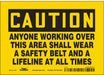 Safety Sign 5 in x 7 in Vinyl
