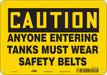 Safety Sign 7 in x 10 in Aluminum