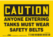 Safety Sign 3.5in x 5in Vinyl