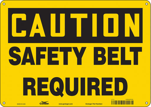 Safety Sign 10 inx14 in Aluminum