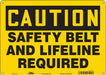 Safety Sign 10 in x 14 in Polyethylene