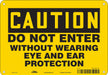 Safety Sign 7 in x 10 in Aluminum