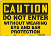 Safety Sign 10 inx14 in Aluminum