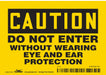 Safety Sign 3.5in x 5in Vinyl