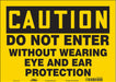Safety Sign 10 in x 14 in Vinyl