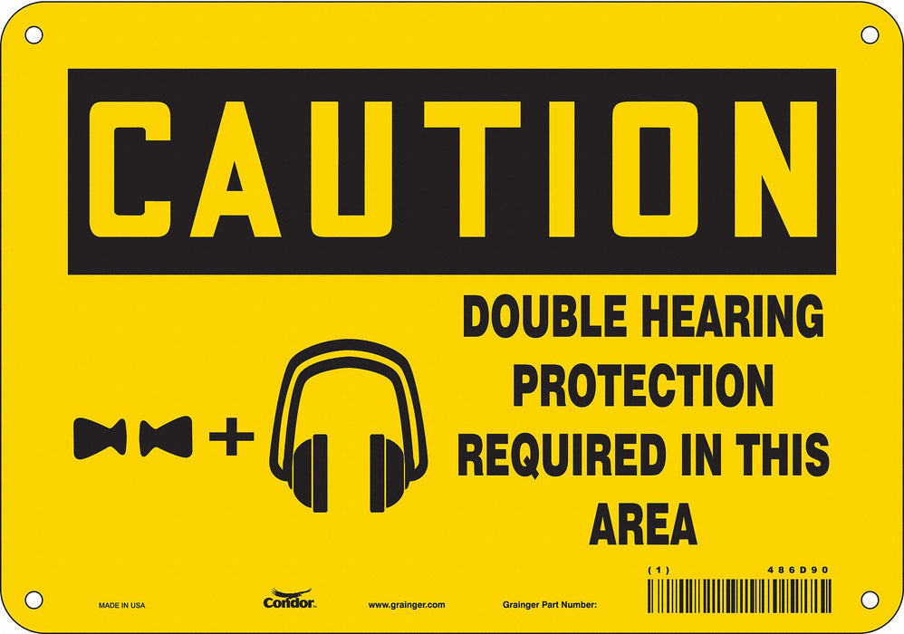 Safety Sign 7 in x 10 in Aluminum