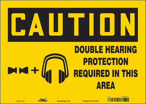 Safety Sign 10 inx14 in Vinyl