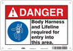 Safety Sign 7 in x 10 in Polyethylene