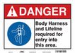 Safety Sign 10 in x 14 in Vinyl