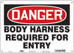 Safety Sign 10 in x 14 in Aluminum