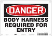 Safety Sign 7 in x 10 in Polyethylene