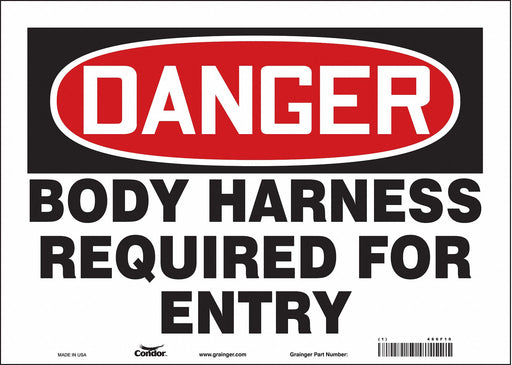Safety Sign 10 in x 14 in Vinyl