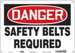 Safety Sign 10 in x 14 in Polyethylene