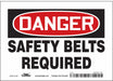Safety Sign 5 in x 7 in Vinyl