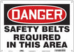 Safety Sign 10 inx14 in Polyethylene