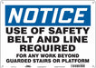 Safety Sign 10 in x 14 in Polyethylene