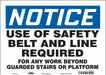 Safety Sign 10 in x 14 in Vinyl