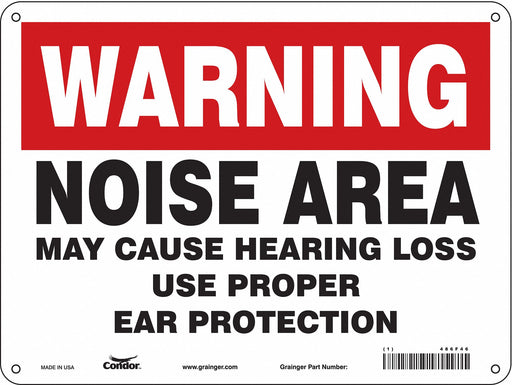 Safety Sign 9 in x 12 in Aluminum