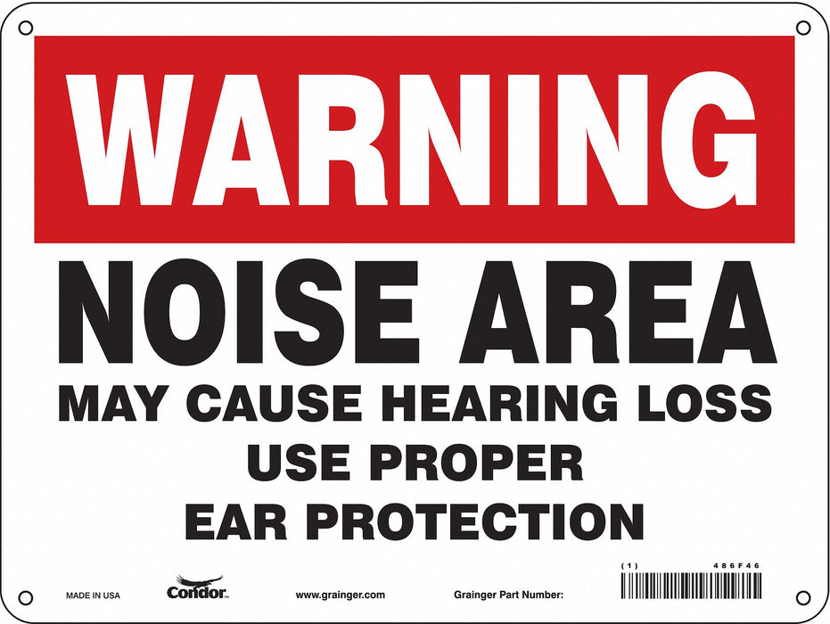 Safety Sign 9 in x 12 in Aluminum
