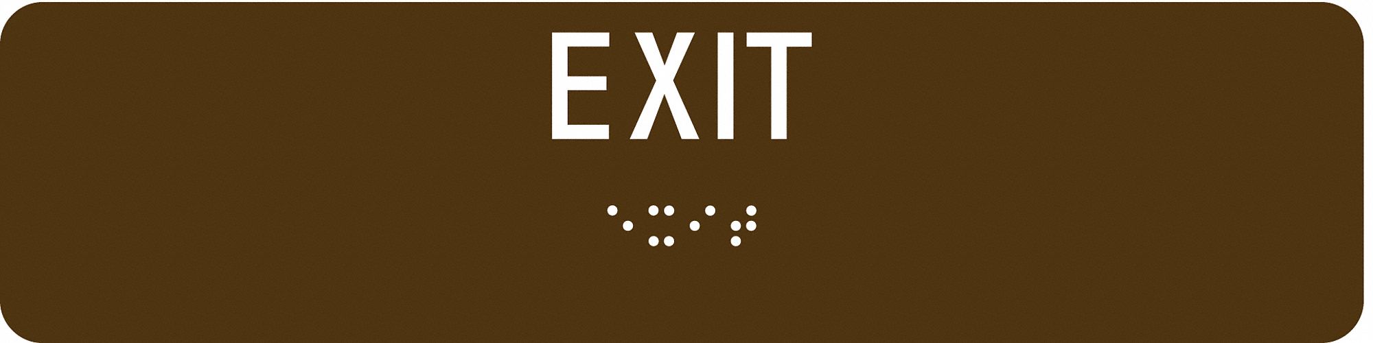 ADA Braille Facility Sign 2 in x 8 in