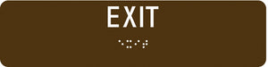 ADA Braille Facility Sign 2 in x 8 in