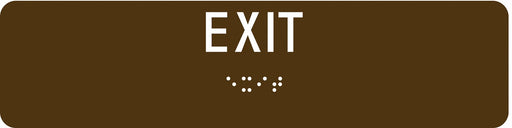 ADA Braille Facility Sign 2 in x 8 in