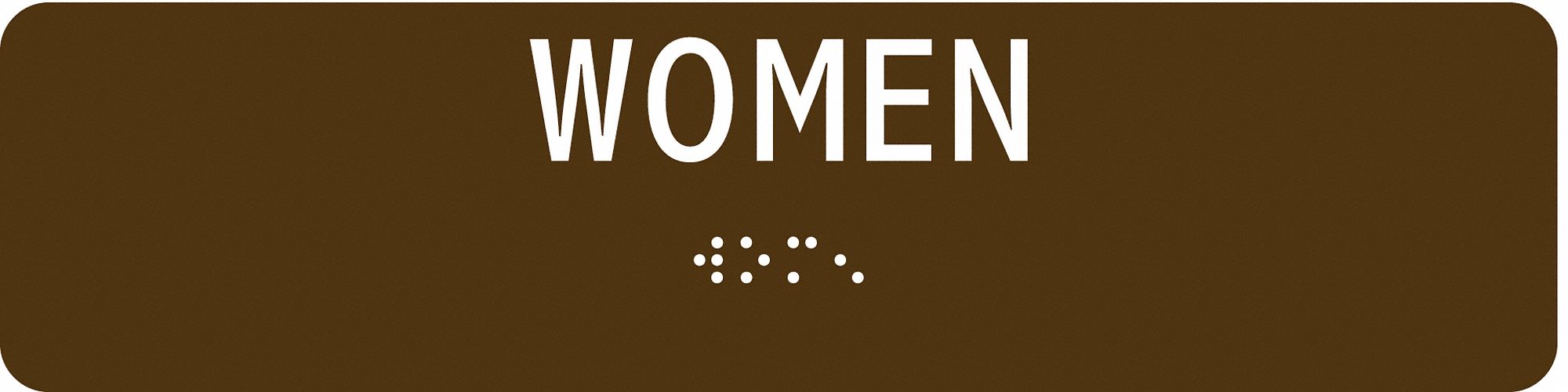ADA Braille Facility Sign 2 in x 8 in